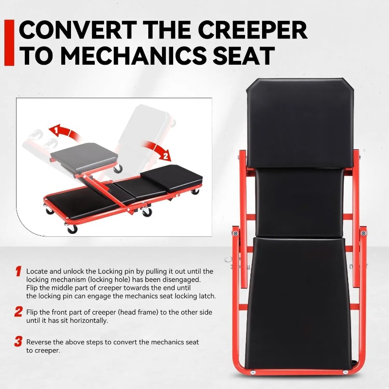 Pieghevole Z Creeper 2in1 Roll - Garage Creeper Roller recensione e prezzo