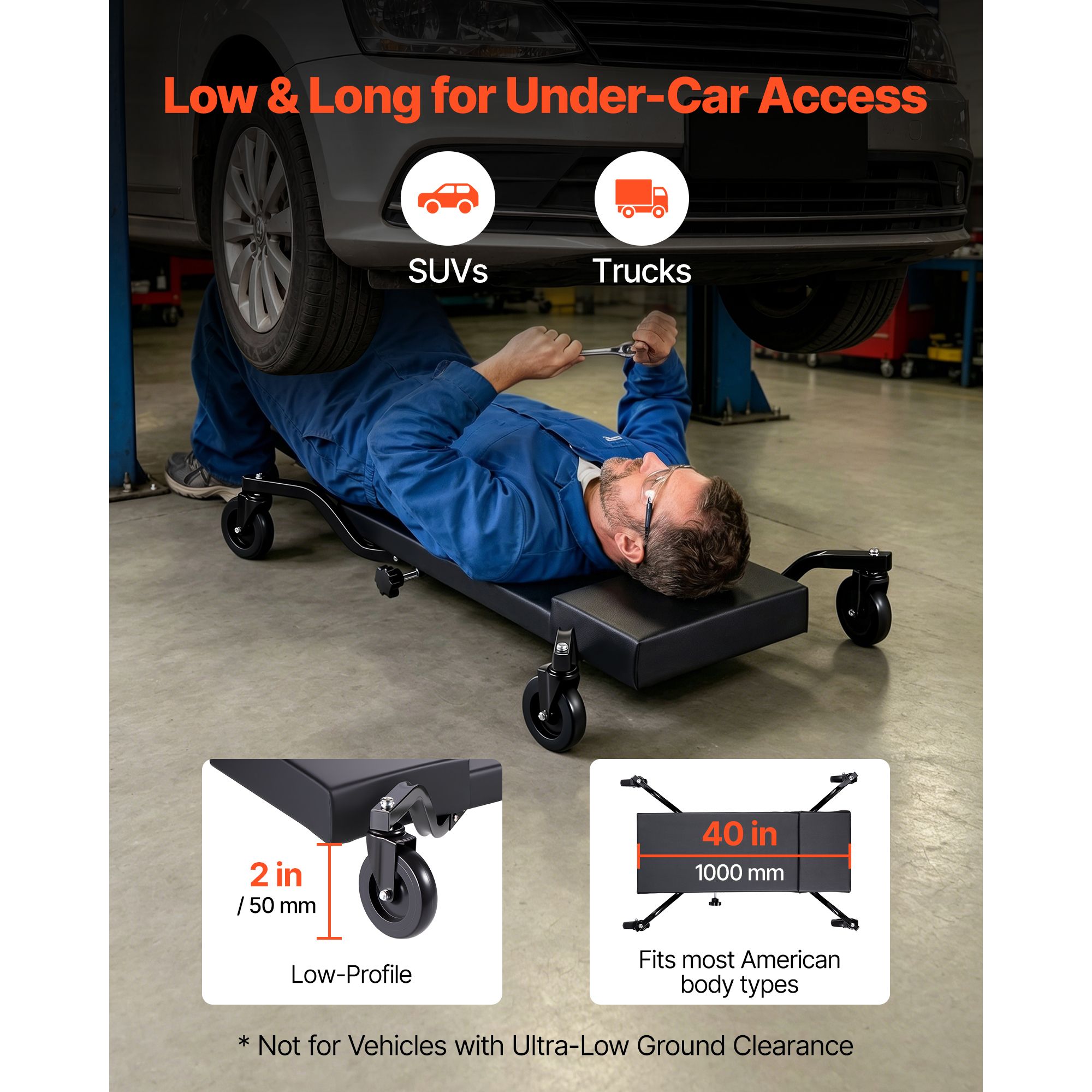 Carrello Meccanico da 40 Polli - Garage Creeper Roller recensione e prezzo